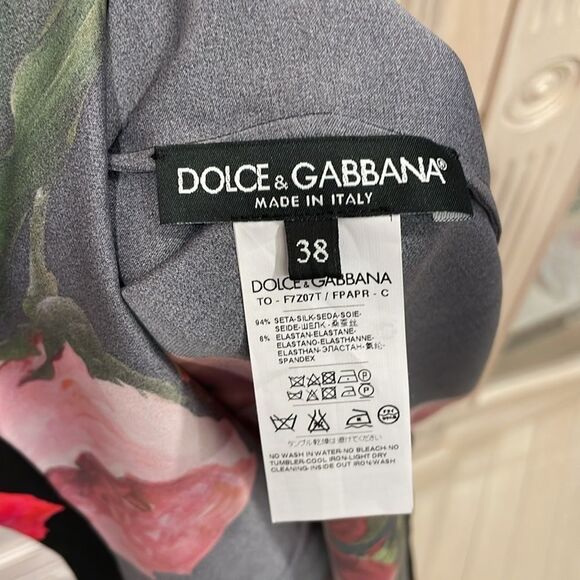 Dolce & Gabbana Floral Black Top Size 38  Small/medium - Picture 3 of 3